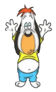 😱 Droopy Desenho animado, Cachorro, Triste, Animado, Caído whatsapp sticker