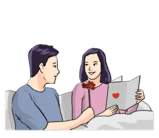 💌 amor, casal, romance, flor, cartão, coração telegram sticker