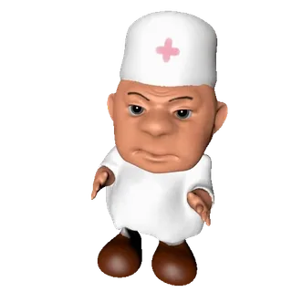 👨⚕️ dokter, verpleegkundige, medisch, ziekenhuis, cartoon, personage whatsapp sticker