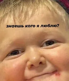 🌟 знаешь кого я люблю? telegram sticker