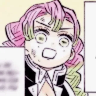 😡 Mitsuri Kanroji Demon Slayer Anime, Manga, Demon Slayer, Mitsuri Kanroji whatsapp sticker