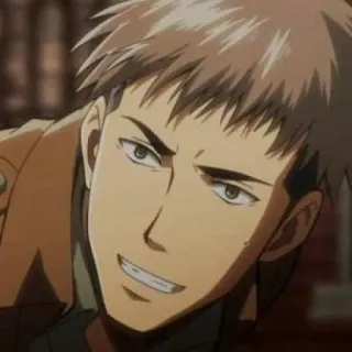 🐴 Jean Kirschtein Attack on Titan Anime, Personaggio, Jean Kirschtein, L'Attacco dei Giganti whatsapp sticker