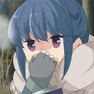 😣 Аниме, Девушка, Мультфильм, Персонаж, Милый telegram sticker
