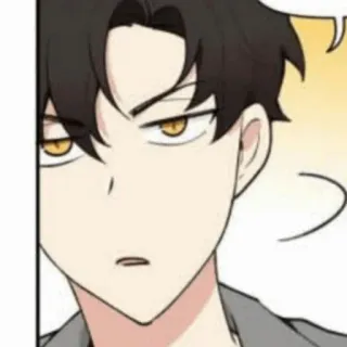 🎗 男, アニメ, キャラクター, 表情, 顔 telegram sticker