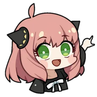 😄 Anya Forger Spy x Family Anime, Cartoon, Niedlich, Spy x Family, Anya Forger, Manga telegram sticker