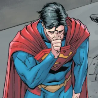 🦯 Superman супергерой, DC Comics, комикс, человек из стали, Кларк Кент telegram sticker