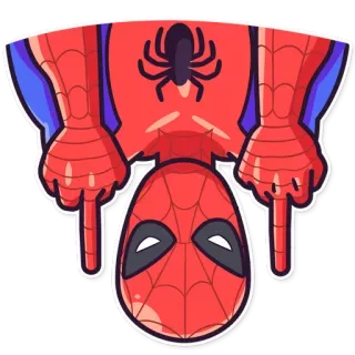 🖕 Spider-Man marvel, quadrinhos, super-herói, spider, apontando telegram sticker
