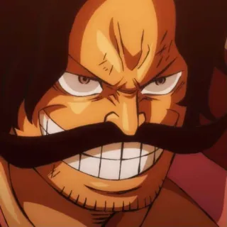 😈 Gol D. Roger One Piece Anime, Personnage, Pirate, Manga, Gol D. Roger, One Piece telegram sticker