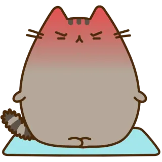 👳 Pusheen 猫, 漫画, ステッカー, 可愛い, カワイイ telegram sticker
