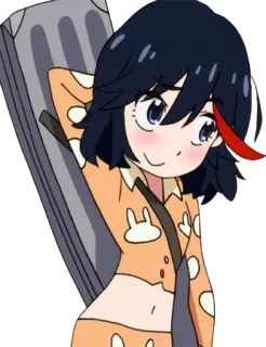 😊 Ryuko Matoi Kill la Kill Anime, Kill la Kill, Ryuko Matoi, Personaggio whatsapp sticker
