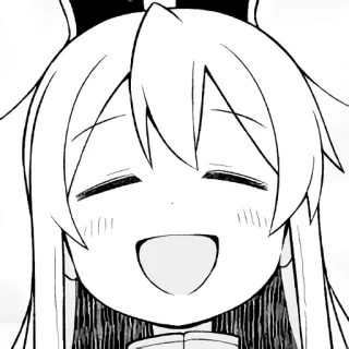 ☺️ anime, manga, character, smile, cute, illustration whatsapp sticker