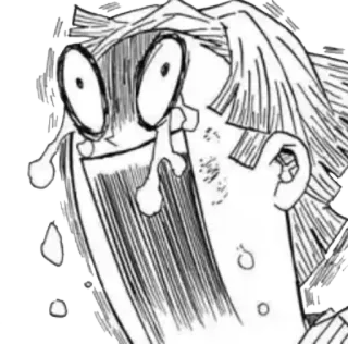 😱 Zenitsu Agatsuma Demon Slayer Zenitsu, Demon Slayer, anime, mangá, assustado, engraçado telegram sticker