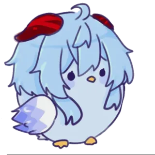 🐦 Anime, Kartun, Burung, Chibi, Lucu, Stiker telegram sticker