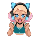 Gamer Girl | @Premium_Emojis_Telegram telegram emojis 🤩