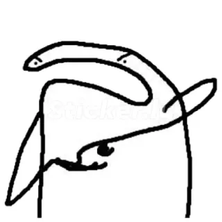 😡 strichmännchen, witzig, abstrakt, meme telegram sticker