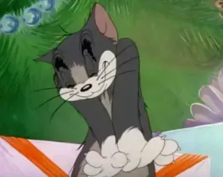 ☺️ Tom Cat Tom and Jerry gato, desenho animado, engraçado, alegre, feliz telegram sticker