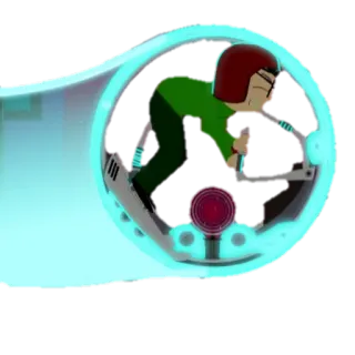 🚜 cartoon, sci-fi, transportation, wheel, futuristic telegram sticker