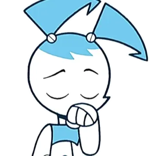 😶 Jenny Wakeman My Life as a Teenage Robot dessin animé, robot, ado, animé, Nickelodeon telegram sticker