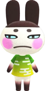 🐇 Coco Animal Crossing animal crossing, coco, nintendo, videospiel, bewohner telegram sticker