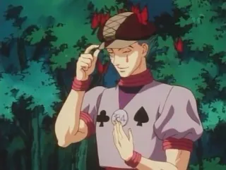 😇 Hisoka Hunter x Hunter Anime, Cazador, Mago, Payaso whatsapp sticker