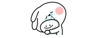 ✨ carino, cartone animato, triste, emozioni, abbraccio whatsapp sticker