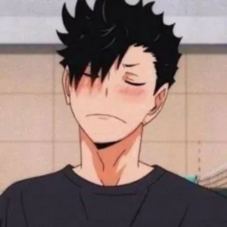 😤 Kuroo Tetsurou Haikyuu!! อนิเมะ, มังงะ, ไฮคิว!!, คุโรโอะ เท็ตสึโร่, เหนื่อย, ง่วง telegram sticker