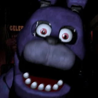 😦 Bonnie Five Nights at Freddy's Jeu d'horreur, Animatronique, Bonnie le Lapin, Effrayant, Five Nights at Freddy's telegram sticker