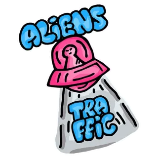 Alien World @stickersb2b telegram stickers
