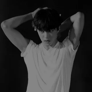 🏰 person, black and white, portrait, man, young man whatsapp sticker