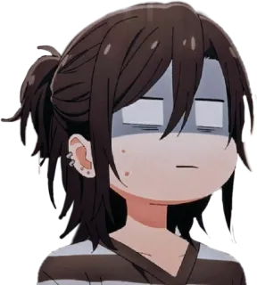 😨 Izumi Miyamura Horimiya Anime, Mangá, Personagem, Emoção, Engraçado, Horimiya, Izumi Miyamura telegram sticker