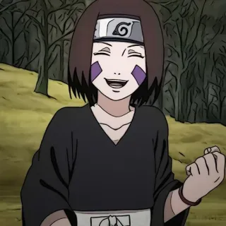 ☺️ Rin Nohara Naruto アニメ, キャラクター, ナルト, のはらリン, 忍者, 笑顔 telegram sticker