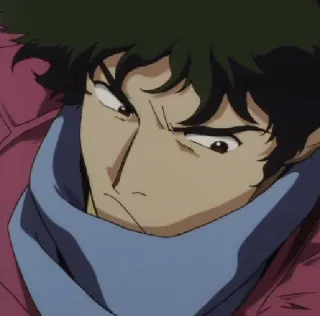 😡 Spike Spiegel Cowboy Bebop Anime, Cowboy Bebop, Spike Spiegel, Personaje, Dibujo animado telegram sticker