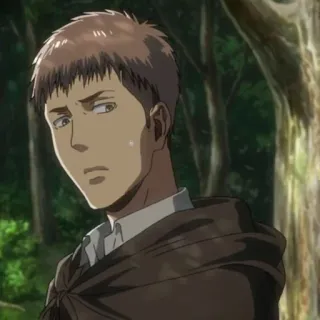🥺 Jean Kirstein Attack on Titan Anime, Jean, Kirstein, Ataque a los Titanes, Personaje, Retrato telegram sticker