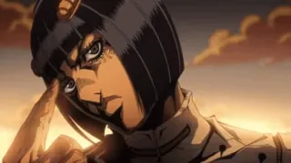 😐 Bruno Bucciarati JoJo's Bizarre Adventure anime, brunette, jojo, gangster, thinking telegram sticker