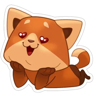 😍 perro, lindo, animal, pegatina, amor, ojos de corazón telegram sticker