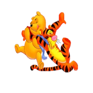 😶 Winnie the Pooh ursinho pooh, tigrão, desenho animado, disney, personagens, amizade telegram sticker