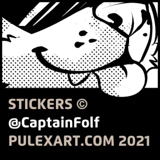 © folf STICKERS @CaptainFolf PULEXART.COM 2021 telegram sticker