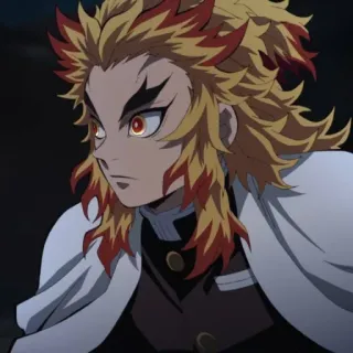 🔥 Rengoku Demon Slayer Anime, Demon Slayer, Rengoku, Feuer, Charakter whatsapp sticker