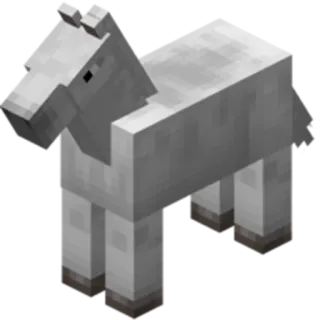 🐴 Minecraft chèvre, minecraft, animal, jeu vidéo whatsapp sticker