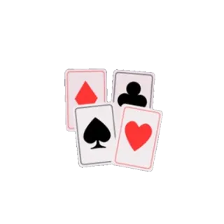 🃏 cartas, palo, corazón, pica, trébol, diamante, naipes whatsapp sticker