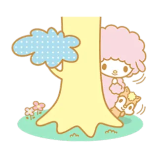 🙈 милый, персонаж, животное, каваий, мультфильм whatsapp sticker