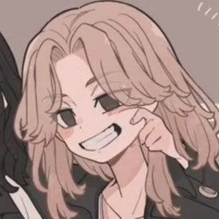 ☺️ Anime, Kartun, Karakter, Senyum, Malu, Potret telegram sticker
