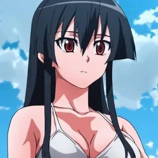 😕 Dziewczyna anime, Bikini, Anime telegram sticker