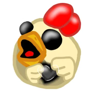 🖤 Huhn, Vogel, Tier, süß, Emoji telegram sticker