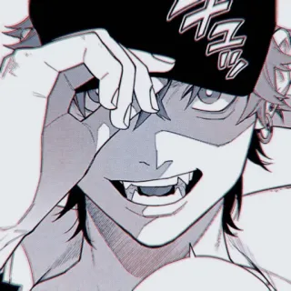 💷 ハッ anime, character, manga, illustration telegram sticker