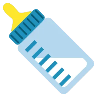 🍼 biberon, bouteille, nourrisson, lait, alimentation, bébé, nouveau-né whatsapp sticker