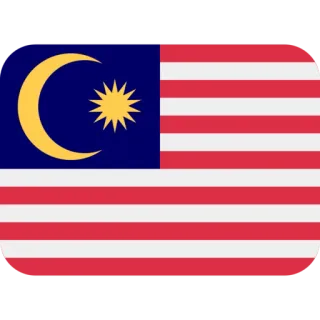 🇲🇾 bandera, Malasia, país, símbolo telegram sticker