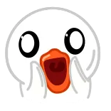 😱 choc, surprise, stupeur, mignon, emoji, émotion telegram sticker