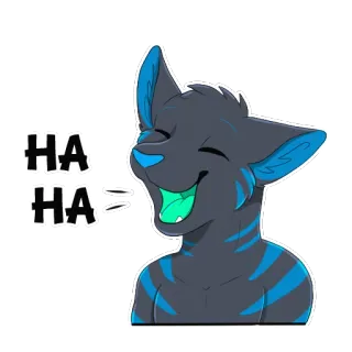😆 HA
HA 웃음, 웃긴, 동물, 고양이, 유머, 털복숭이 whatsapp sticker