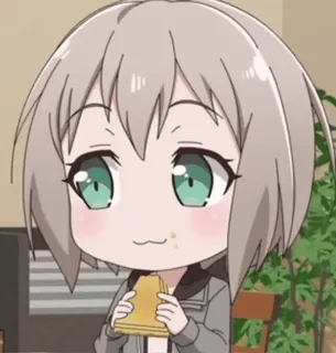 😁 动漫, Q版, 可爱, 三明治, 食物, 卡通 telegram sticker
